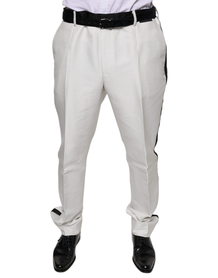 Dolce &amp; Gabbana White Polyester Formal Dress Pants by Dolce &amp; Gabbana outlet now on sale