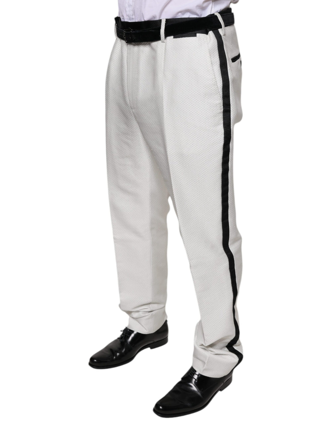 Dolce &amp; Gabbana White Polyester Formal Dress Pants by Dolce &amp; Gabbana outlet now on sale