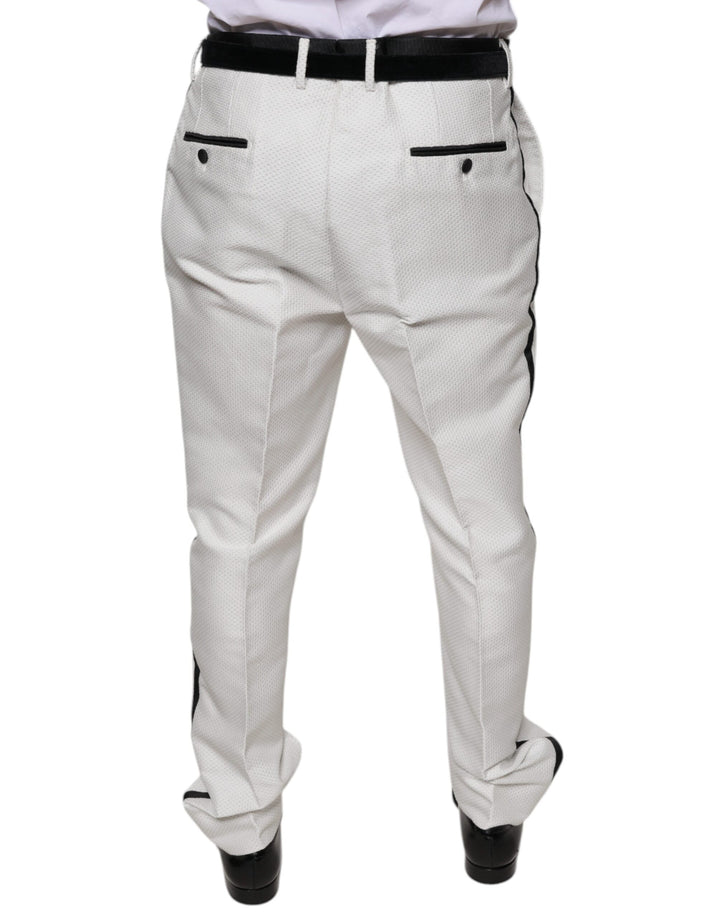 Dolce &amp; Gabbana White Polyester Formal Dress Pants by Dolce &amp; Gabbana outlet now on sale