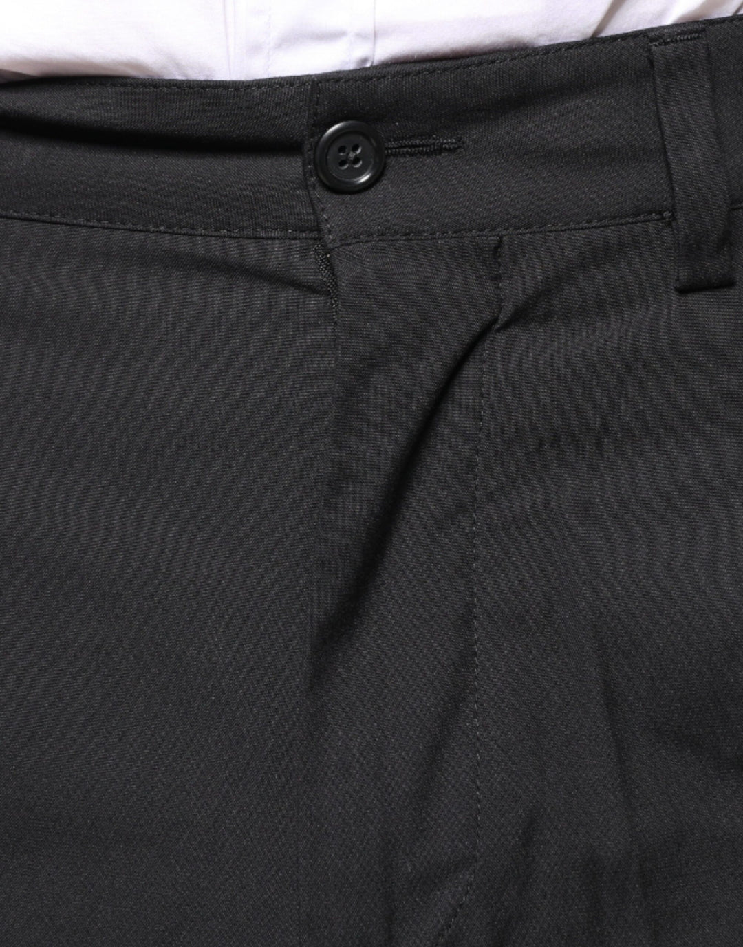 Dolce &amp; Gabbana Black Crown Cotton Dress Pants by Dolce &amp; Gabbana outlet now on sale