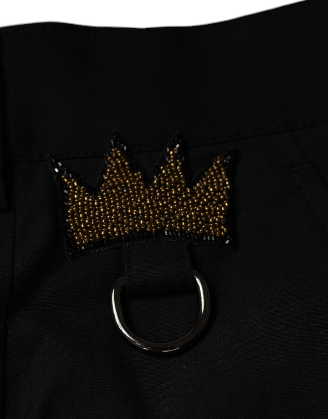 Dolce &amp; Gabbana Black Crown Cotton Dress Pants by Dolce &amp; Gabbana outlet now on sale