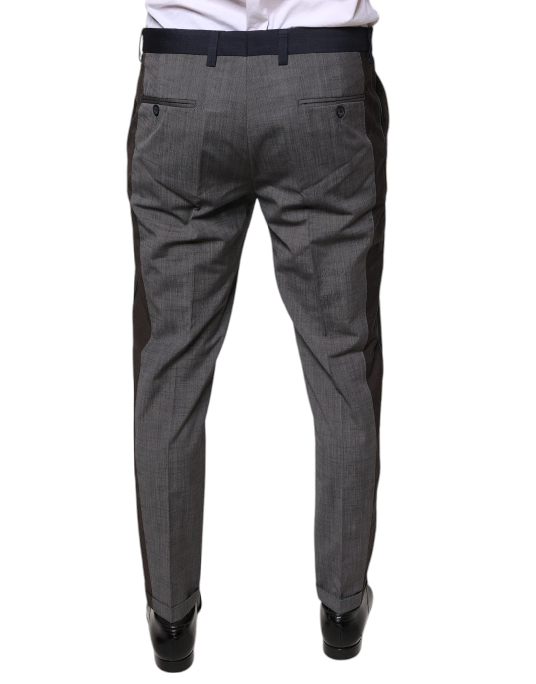 Dolce &amp; Gabbana Black Cotton Wool Formal Dress Pants by Dolce &amp; Gabbana outlet now on sale
