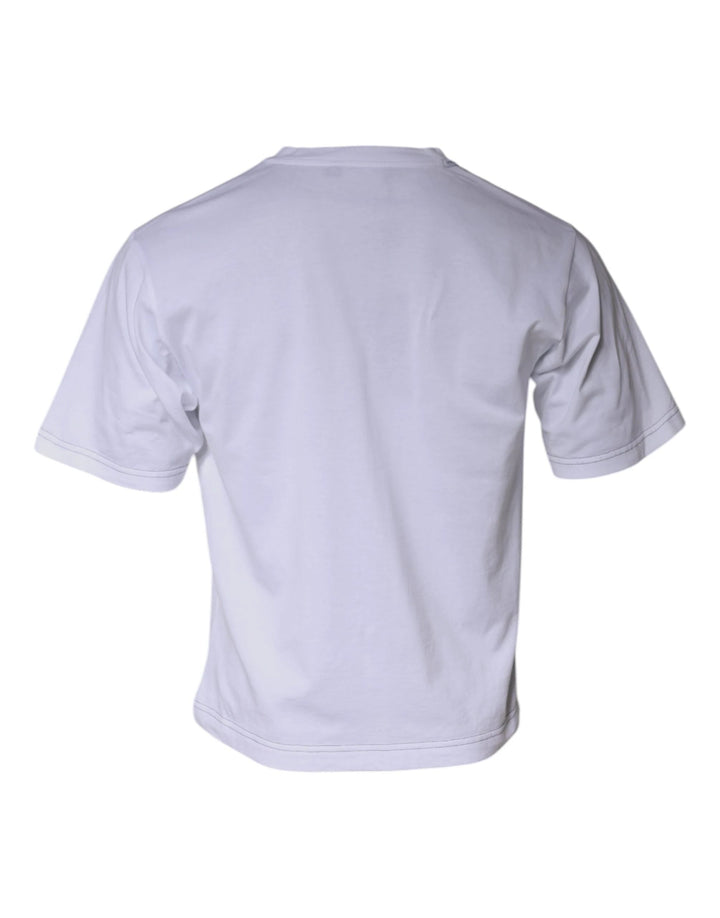 Dolce &amp; Gabbana White DG Logo Cotton Shorts Sleeves T-shirt by Dolce &amp; Gabbana outlet now on sale