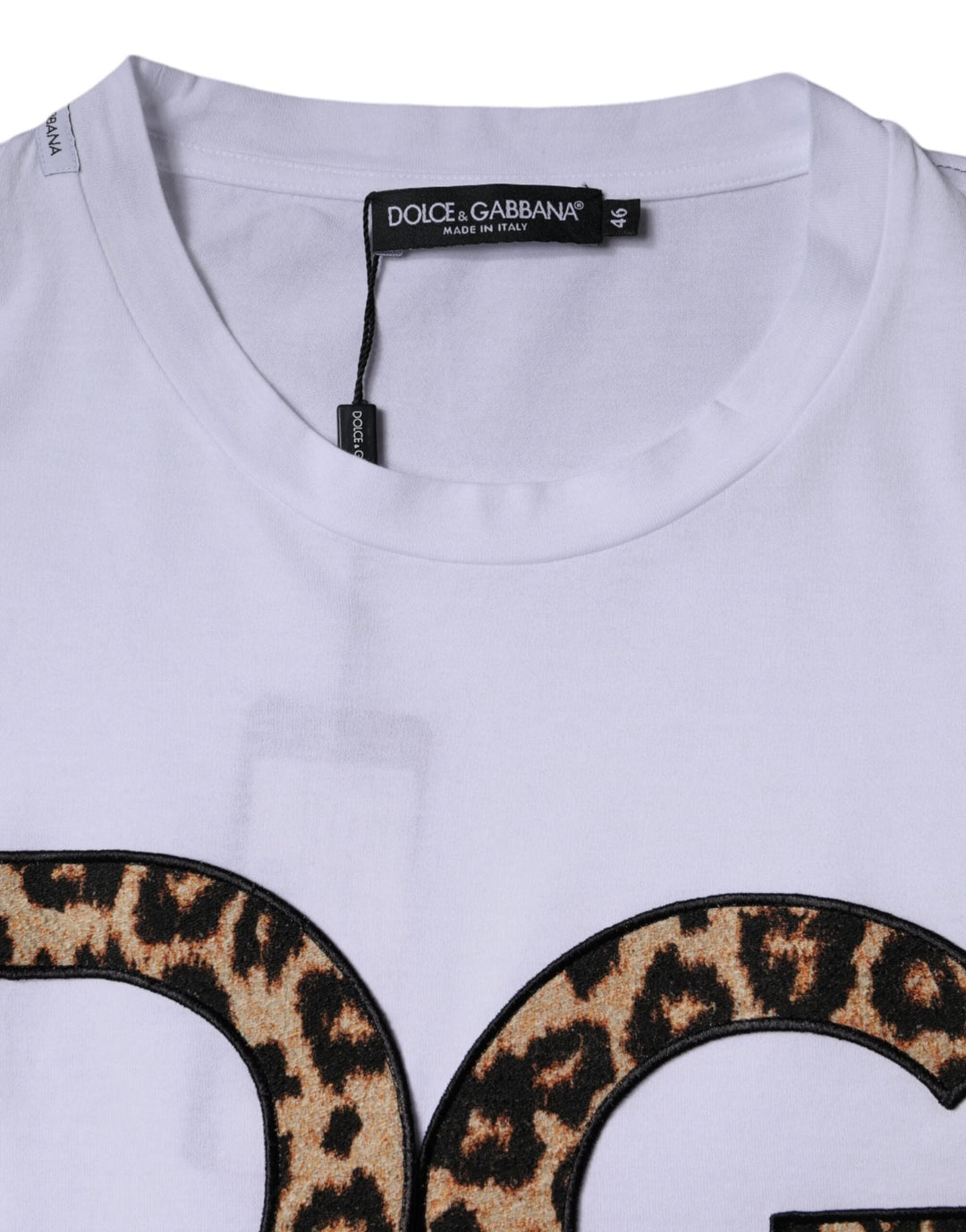 Dolce &amp; Gabbana White DG Logo Cotton Shorts Sleeves T-shirt by Dolce &amp; Gabbana outlet now on sale