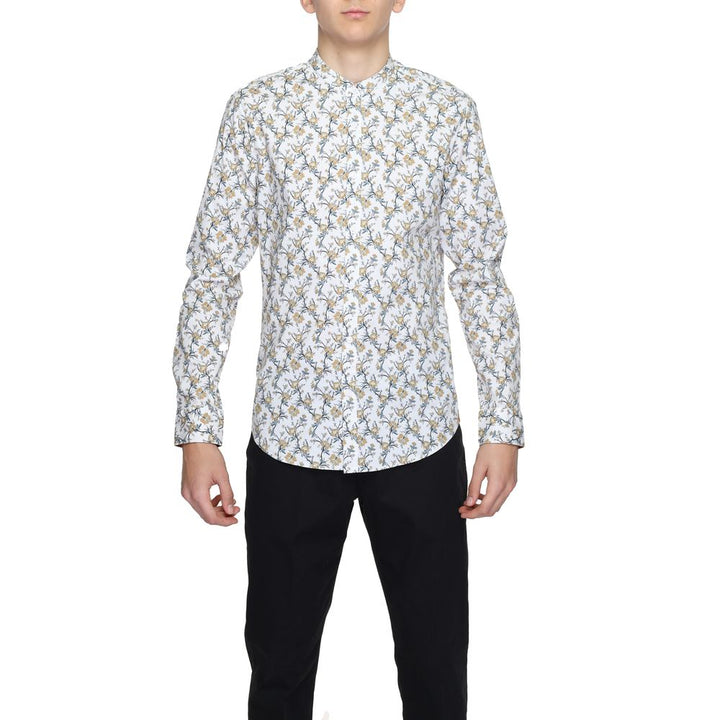 Gianni Lupo Cream Cotton Shirt