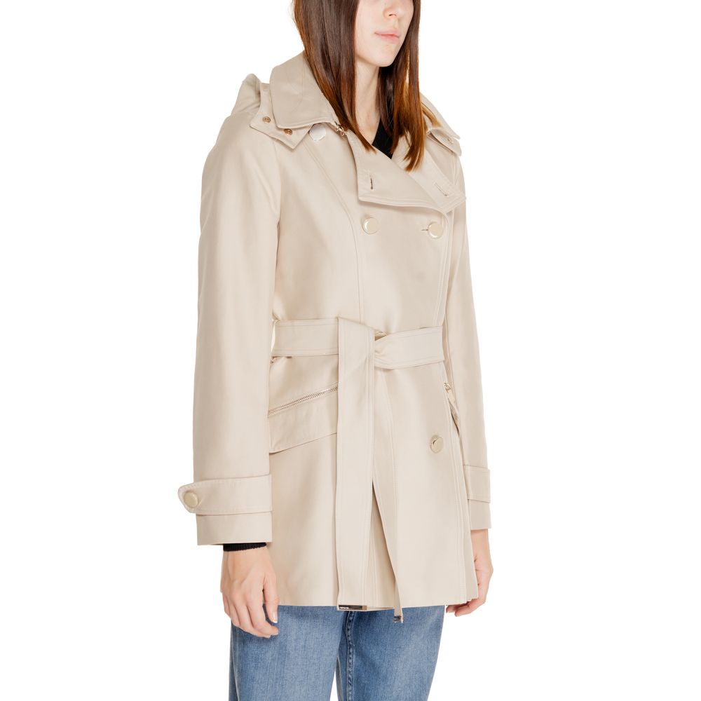 Morgan De Toi Beige Polyester Jackets & Coat