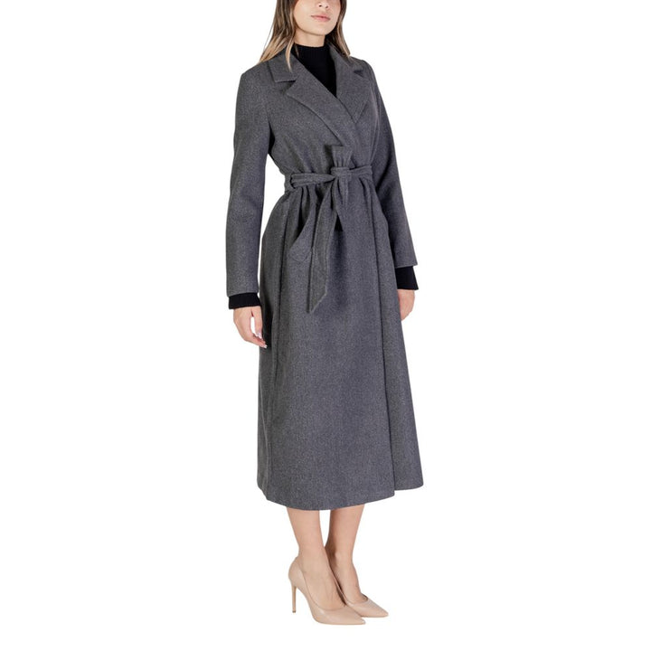 Vero Moda Gray Polyester Jackets & Coat