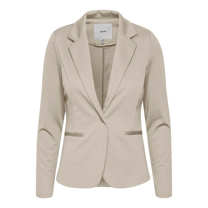 ICHI Beige Polyester Suits & Blazer