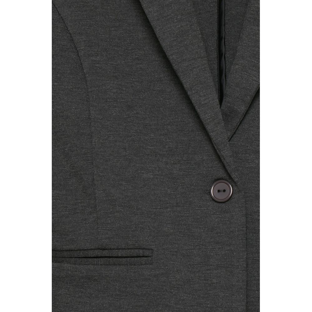 ICHI Gray Polyester Suits & Blazer