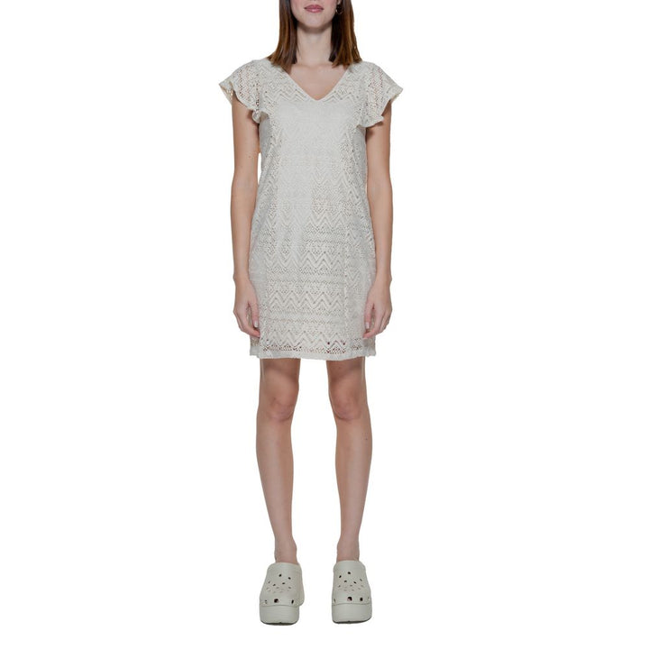 Vero Moda Beige Polyester Dress