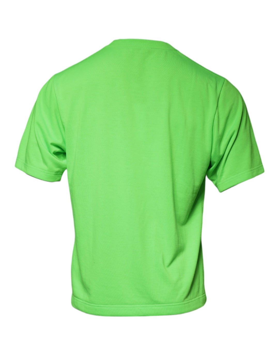 Dolce &amp; Gabbana Sample Sale Dolce &amp; Gabbana Green Logo Round Neck Short Sleeves T-shirt - | Designer outlet
