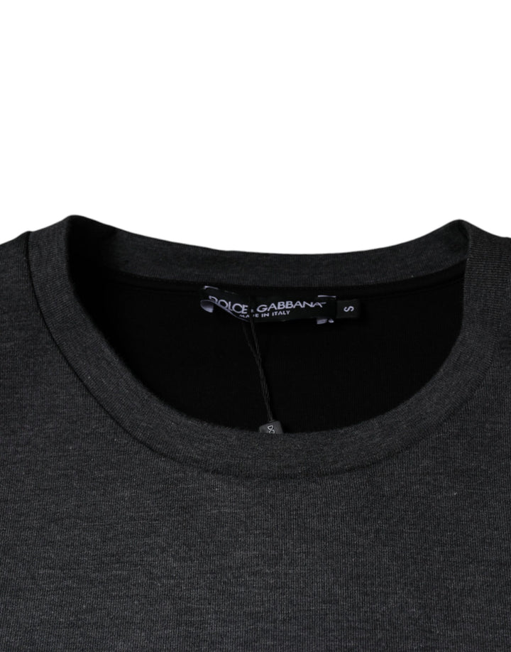 Dolce &amp; Gabbana Sample Sale Dolce &amp; Gabbana Dark Gray Camouflage Crew Neck T-shirt - | Designer outlet