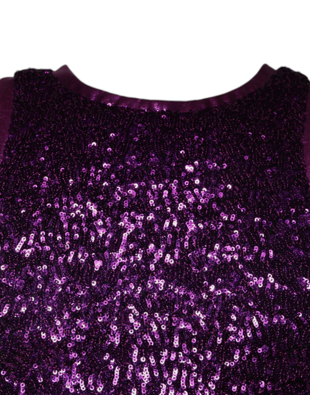 Dolce &amp; Gabbana Sample Sale Dolce &amp; Gabbana Purple Sequin Round Neck Sleeveless T-shirt - | Designer outlet