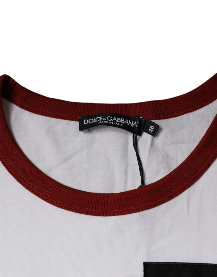 Dolce &amp; Gabbana Sample Sale Dolce &amp; Gabbana White Graphic Print Cotton Crew Neck T-shirt - | Designer outlet