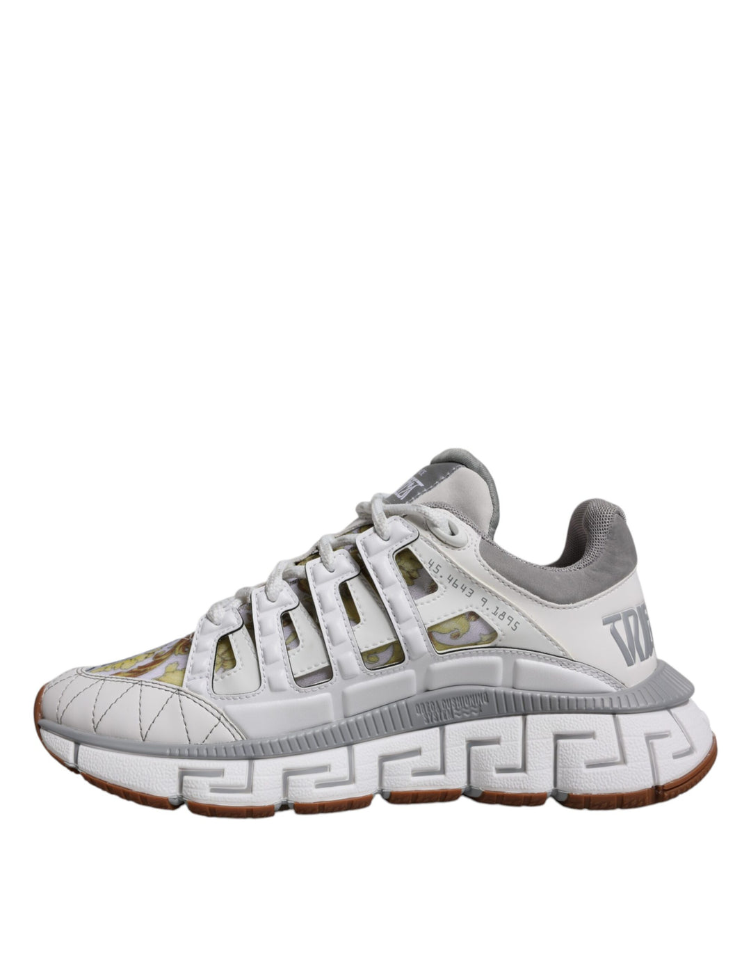 Versace Sample Sale Versace White Trigreca Barocco Print Low Top Sneakers Shoes - | Designer outlet