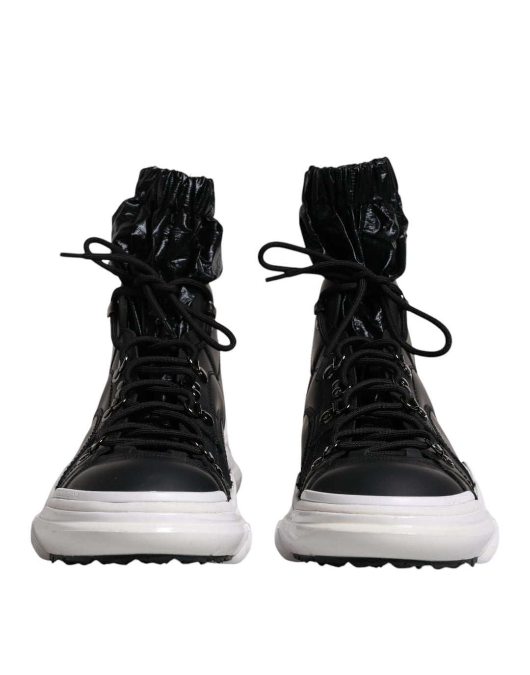 Dolce &amp; Gabbana Sample Sale Dolce &amp; Gabbana Black Nylon Galileo High Top Sneakers Shoes - | Designer outlet