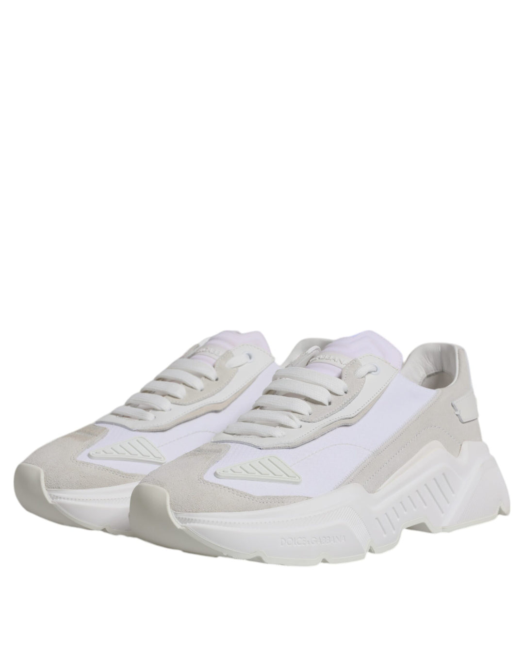 Dolce &amp; Gabbana White Leather Daymaster Low Top Sneakers Shoes by Dolce &amp; Gabbana outlet now on sale