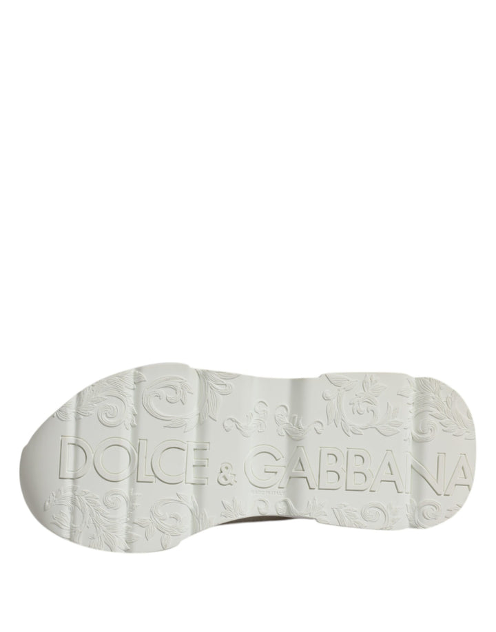 Dolce &amp; Gabbana Sample Sale Dolce &amp; Gabbana White Leather Daymaster Low Top Sneakers Shoes - | Designer outlet