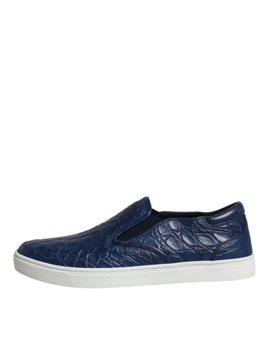Dolce &amp; Gabbana Blue Croc Exotic Leather Men Sneakers Shoes by Dolce &amp; Gabbana outlet now on sale