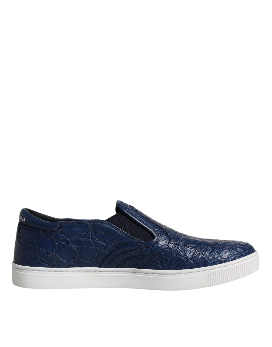 Dolce &amp; Gabbana Blue Croc Exotic Leather Men Sneakers Shoes by Dolce &amp; Gabbana outlet now on sale
