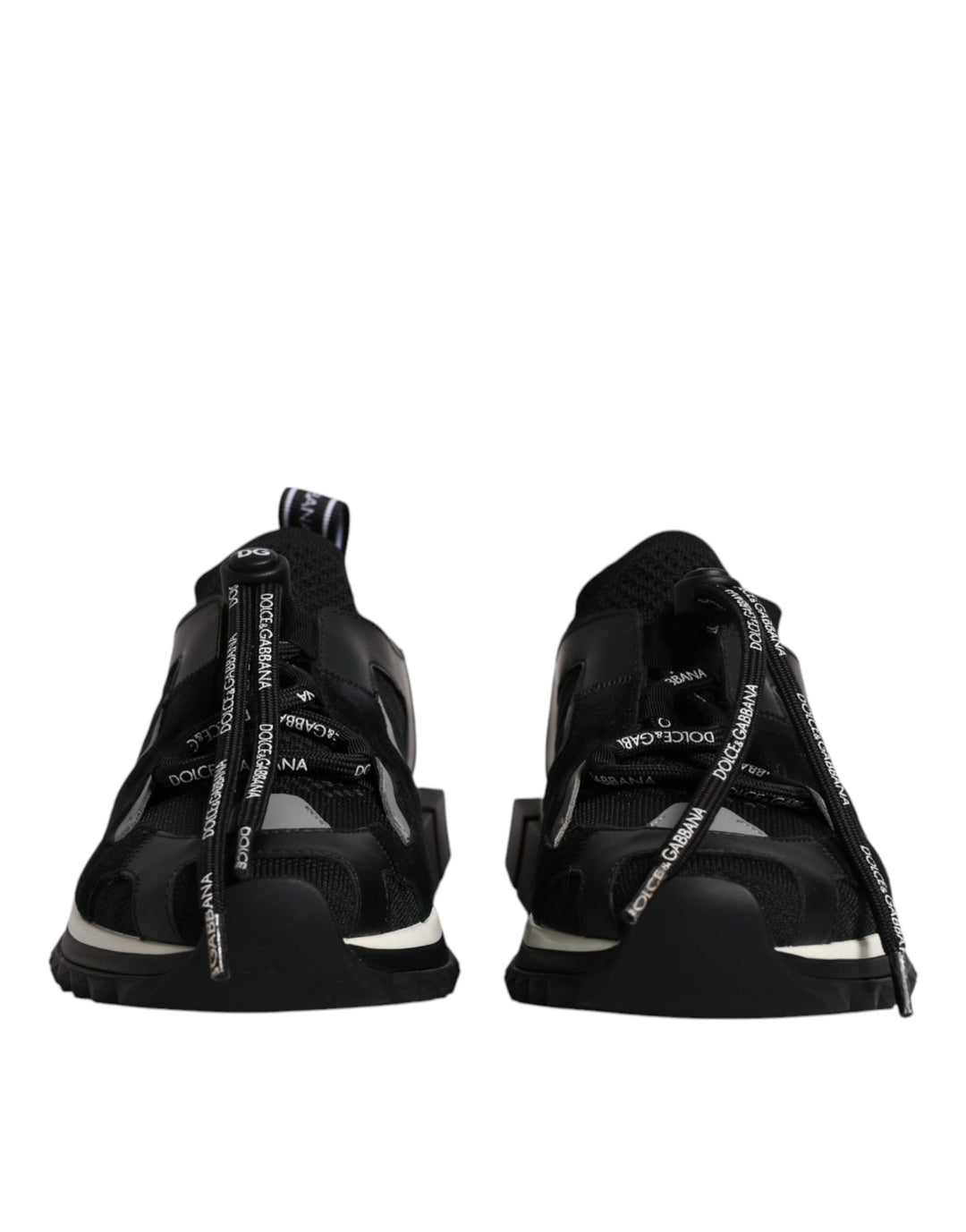 Dolce &amp; Gabbana Black White Logo Sorrento Mens Sneakers Shoes by Dolce &amp; Gabbana outlet now on sale