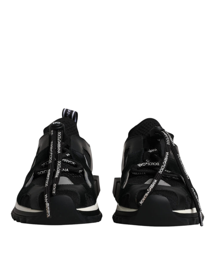 Dolce &amp; Gabbana Black White Logo Sorrento Mens Sneakers Shoes by Dolce &amp; Gabbana outlet now on sale