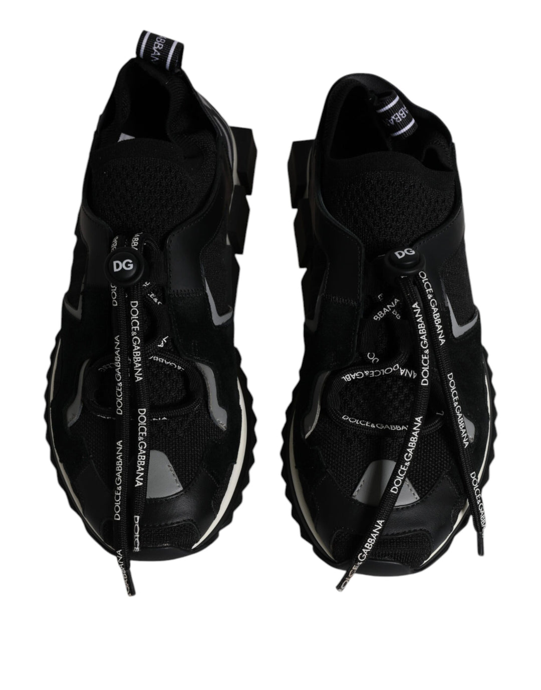 Dolce &amp; Gabbana Sample Sale Dolce &amp; Gabbana Black White Logo Sorrento Mens Sneakers Shoes - | Designer outlet