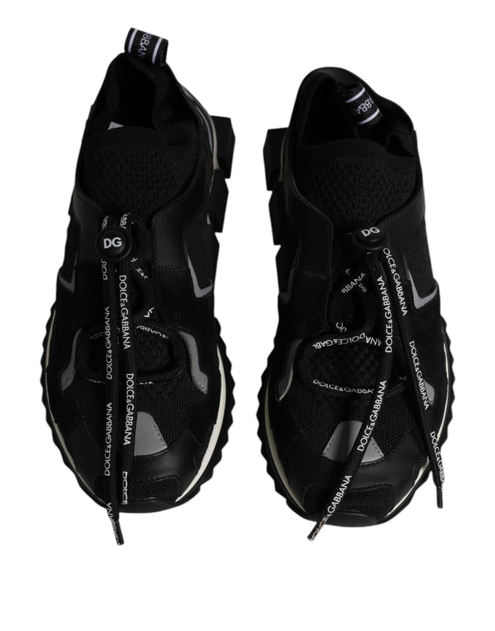 Dolce &amp; Gabbana Sample Sale Dolce &amp; Gabbana Black White Logo Sorrento Mens Sneakers Shoes - | Designer outlet