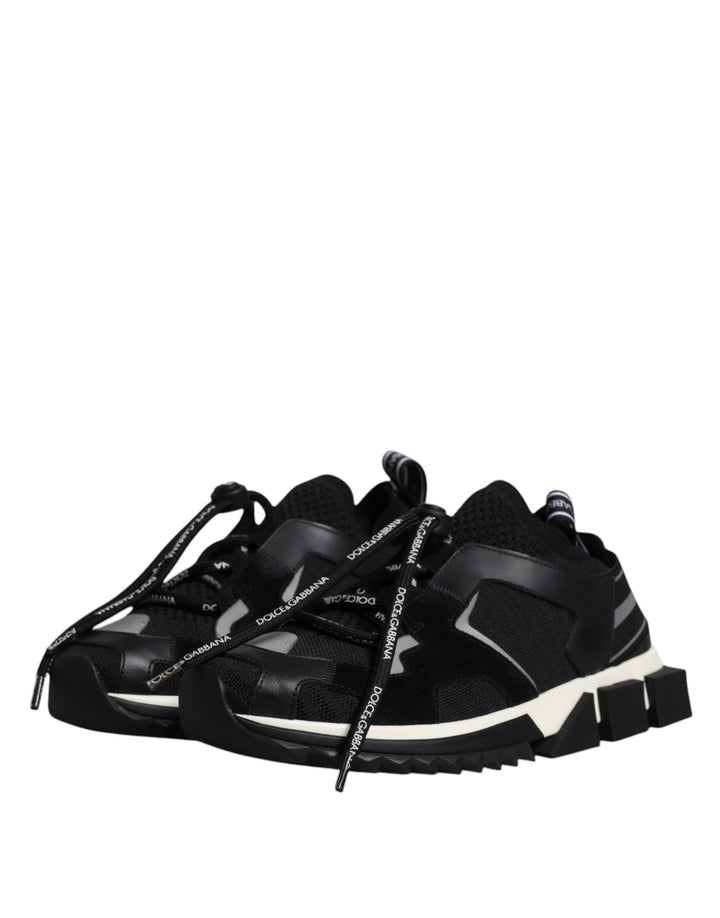 Dolce &amp; Gabbana Sample Sale Dolce &amp; Gabbana Black White Logo Sorrento Mens Sneakers Shoes - | Designer outlet
