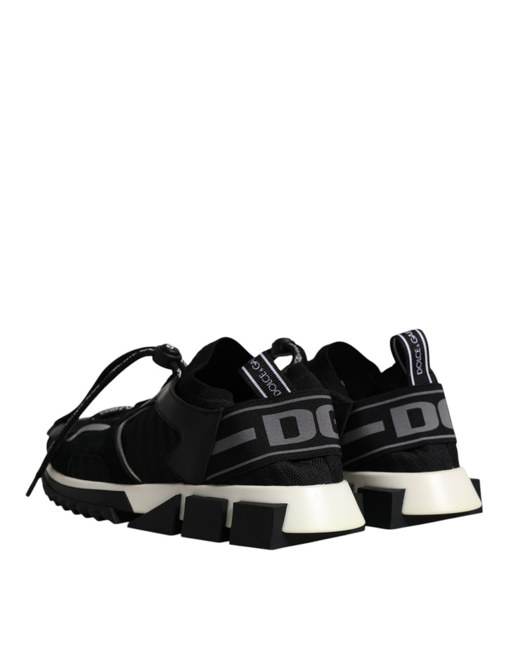 Dolce &amp; Gabbana Sample Sale Dolce &amp; Gabbana Black White Logo Sorrento Mens Sneakers Shoes - | Designer outlet