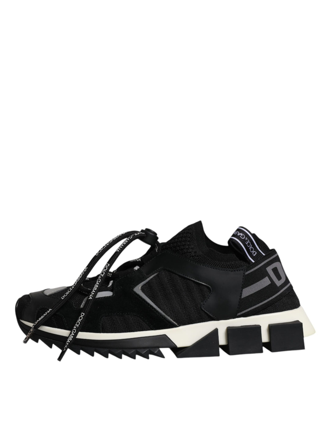 Dolce &amp; Gabbana Sample Sale Dolce &amp; Gabbana Black White Logo Sorrento Mens Sneakers Shoes - | Designer outlet