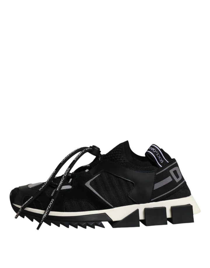 Dolce &amp; Gabbana Sample Sale Dolce &amp; Gabbana Black White Logo Sorrento Mens Sneakers Shoes - | Designer outlet