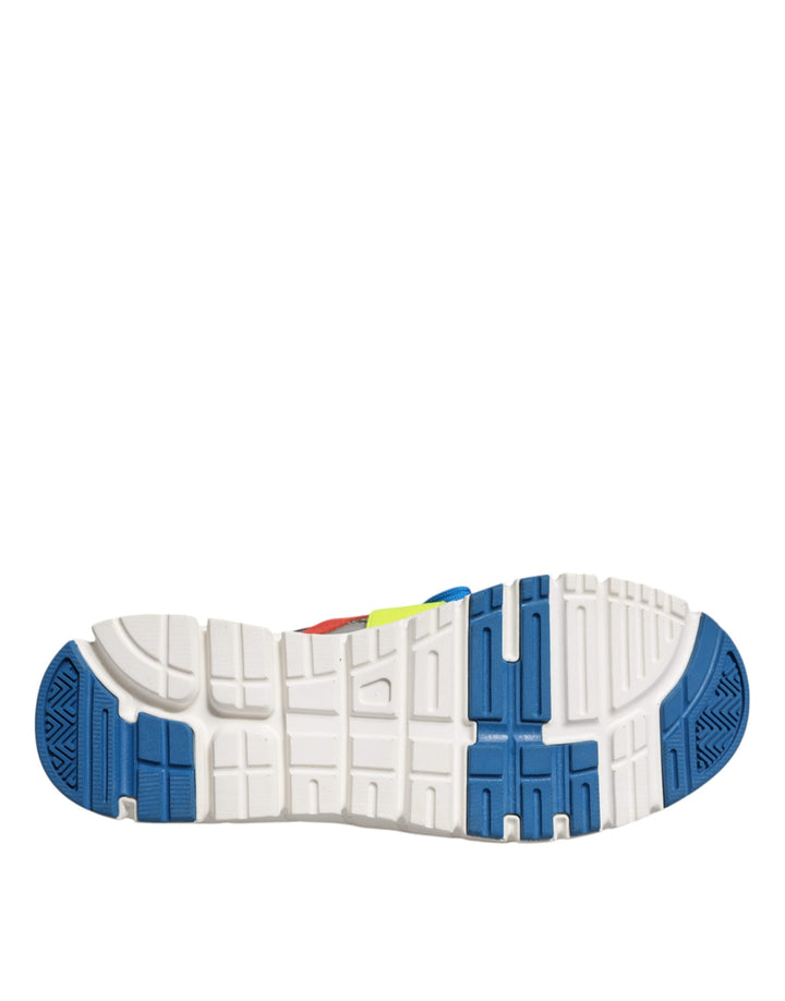 Dolce &amp; Gabbana Sample Sale Dolce &amp; Gabbana Multicolor Leather Suede Low Top Sneakers Shoes - | Designer outlet