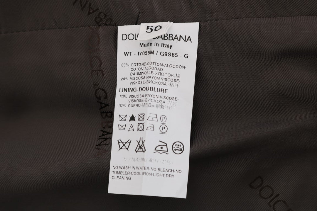Dolce &amp; Gabbana Gray STAFF Cotton Striped Vest by Dolce &amp; Gabbana outlet now on sale