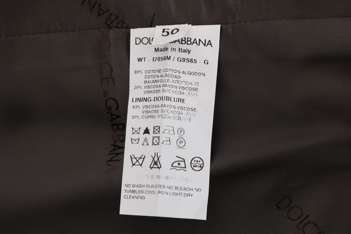 Dolce &amp; Gabbana Gray STAFF Cotton Striped Vest by Dolce &amp; Gabbana outlet now on sale