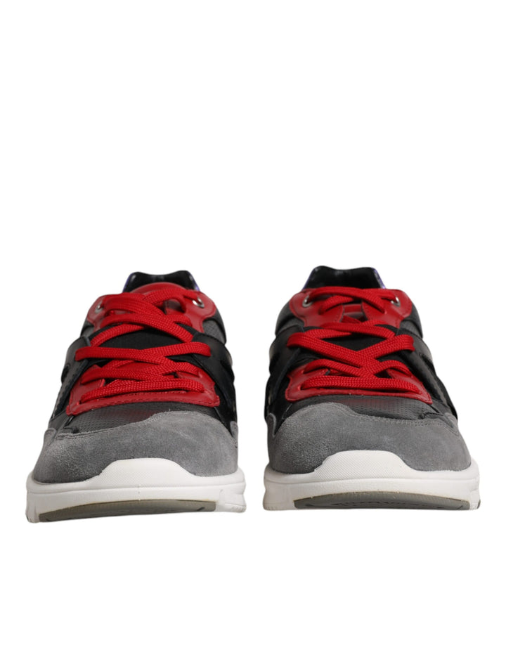 Dolce &amp; Gabbana Sample Sale Dolce &amp; Gabbana Multicolor Leather Suede Low Top Sneakers Shoes - | Designer outlet