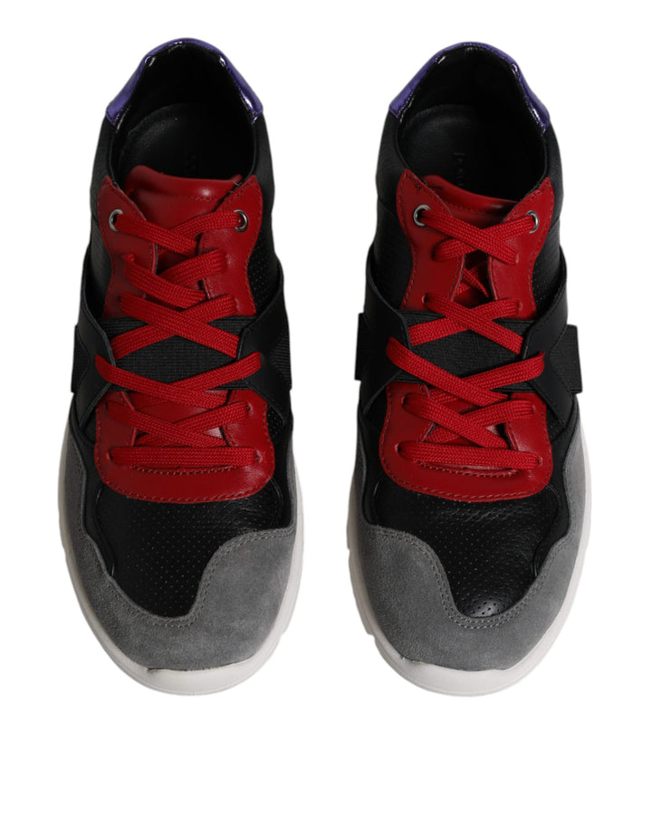 Dolce &amp; Gabbana Sample Sale Dolce &amp; Gabbana Multicolor Leather Suede Low Top Sneakers Shoes - | Designer outlet