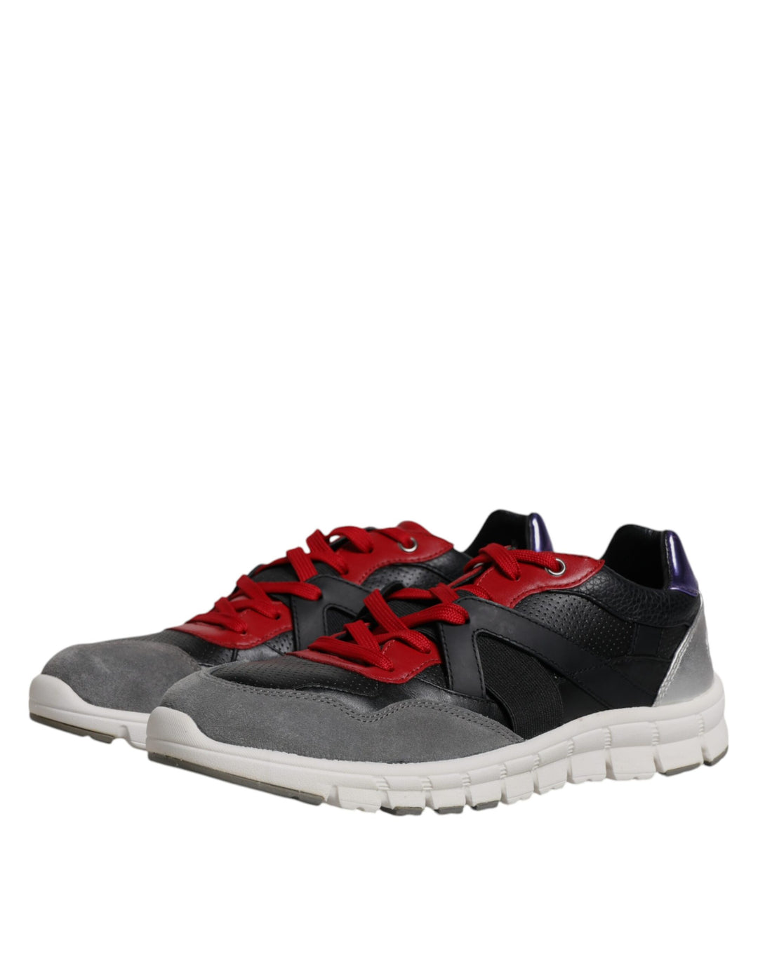 Dolce &amp; Gabbana Sample Sale Dolce &amp; Gabbana Multicolor Leather Suede Low Top Sneakers Shoes - | Designer outlet