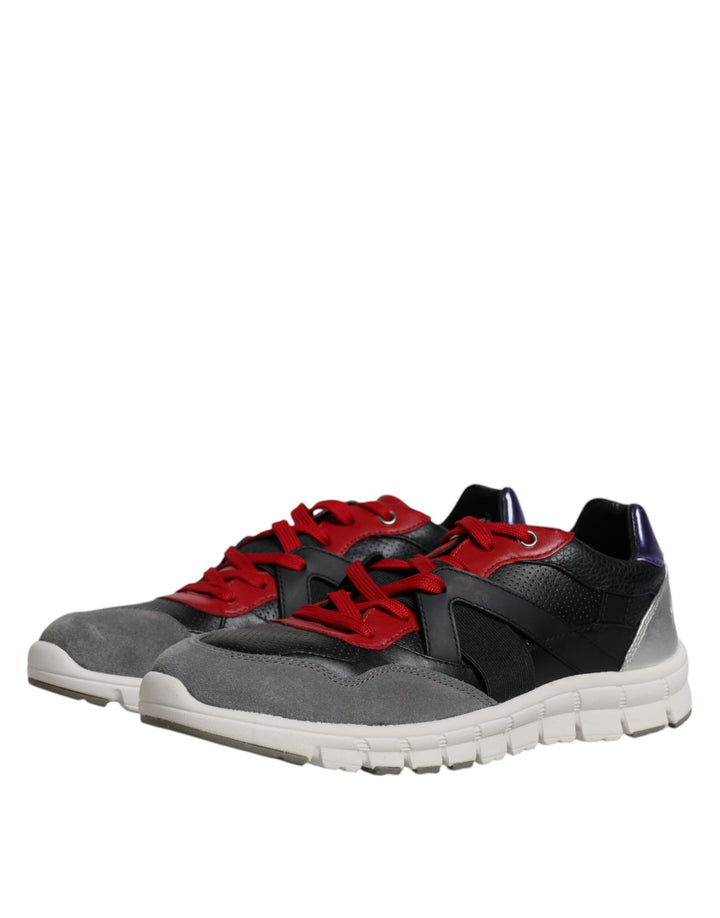 Dolce &amp; Gabbana Sample Sale Dolce &amp; Gabbana Multicolor Leather Suede Low Top Sneakers Shoes - | Designer outlet
