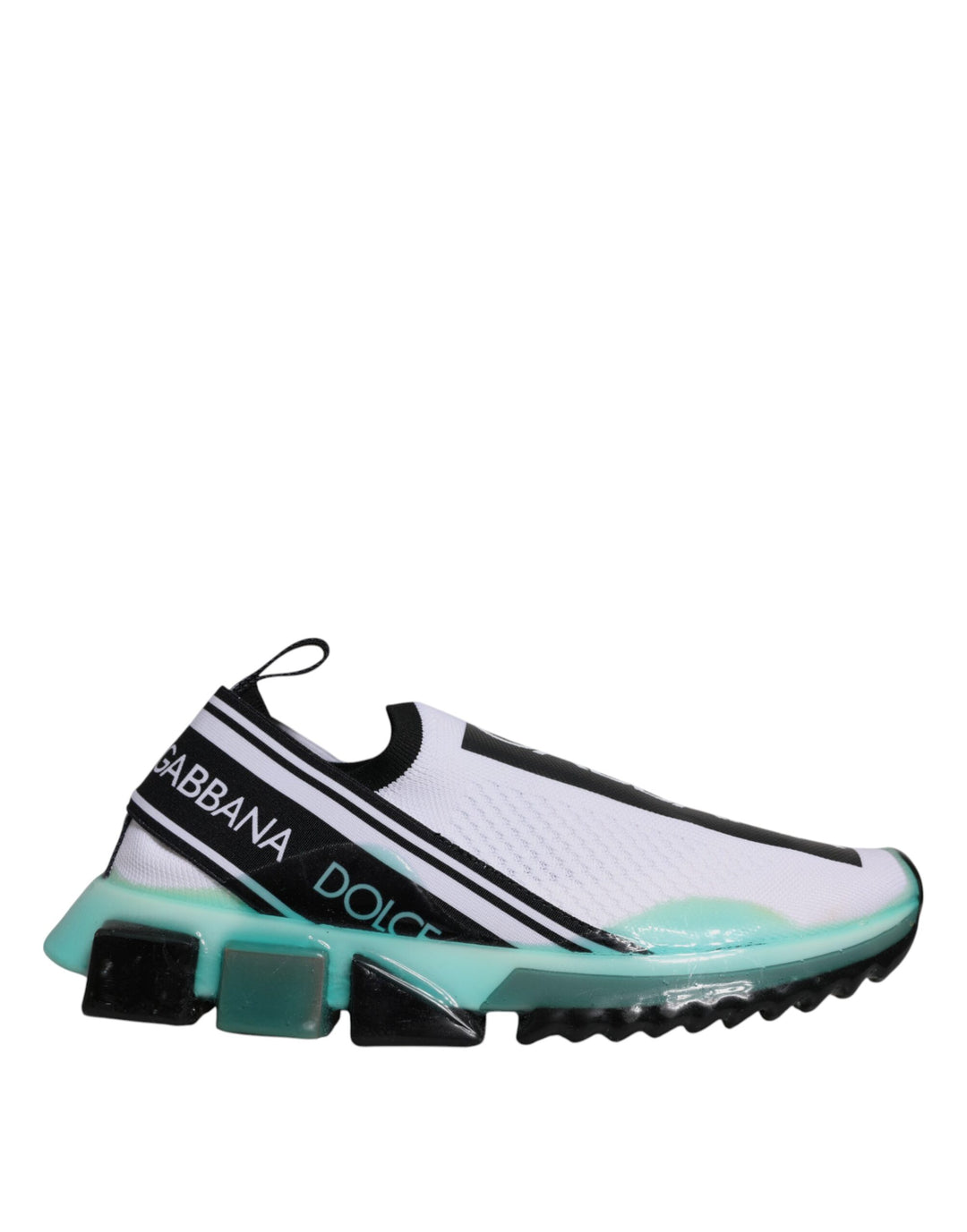 Dolce &amp; Gabbana Sample Sale Dolce &amp; Gabbana White Blue Sorrento Slip On Sneakers Shoes - | Designer outlet