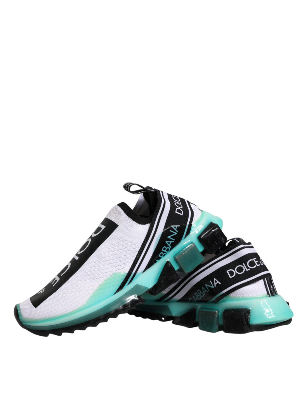 Dolce &amp; Gabbana Sample Sale Dolce &amp; Gabbana White Blue Sorrento Slip On Sneakers Shoes - | Designer outlet