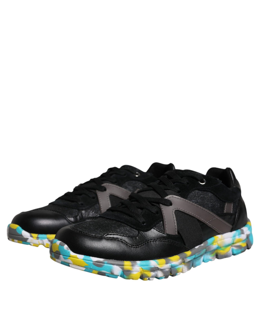 Dolce &amp; Gabbana Sample Sale Dolce &amp; Gabbana Black Polyester Low Top Men Sneakers Shoes - | Designer outlet