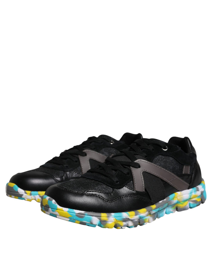 Dolce &amp; Gabbana Sample Sale Dolce &amp; Gabbana Black Polyester Low Top Men Sneakers Shoes - | Designer outlet
