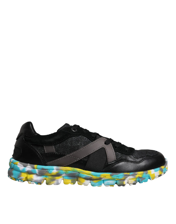 Dolce &amp; Gabbana Sample Sale Dolce &amp; Gabbana Black Polyester Low Top Men Sneakers Shoes - | Designer outlet
