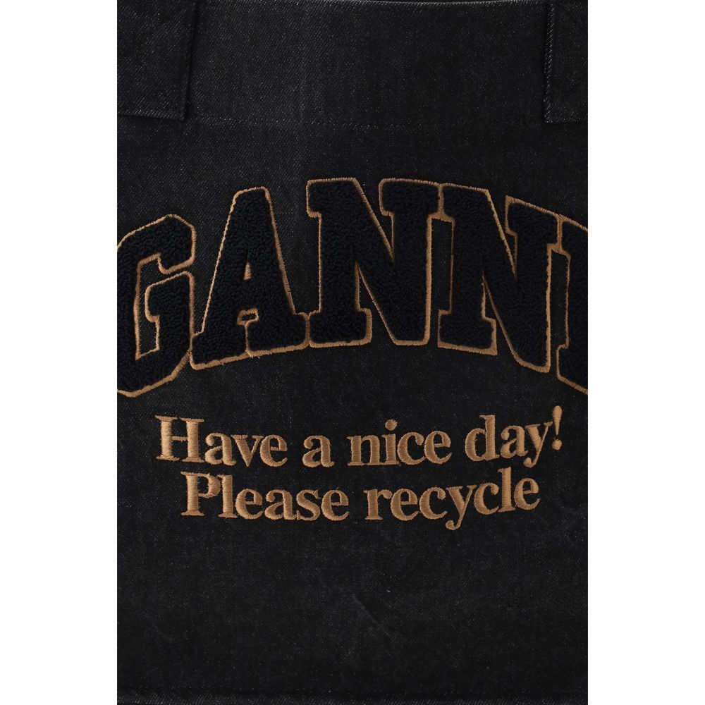 Ganni Easy Large Tote Shoulder Bag