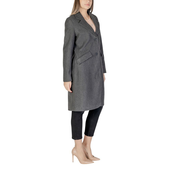 Vero Moda Gray Polyester Jackets & Coat