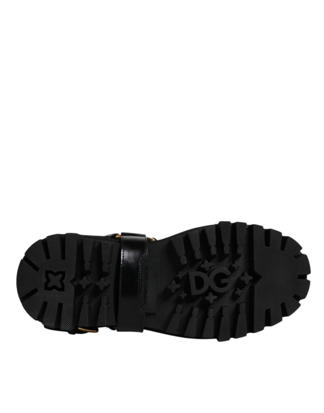 Dolce &amp; Gabbana Sample Sale Dolce &amp; Gabbana Black Leather Slip On Stretch Trekking Boots Shoes - | Designer outlet