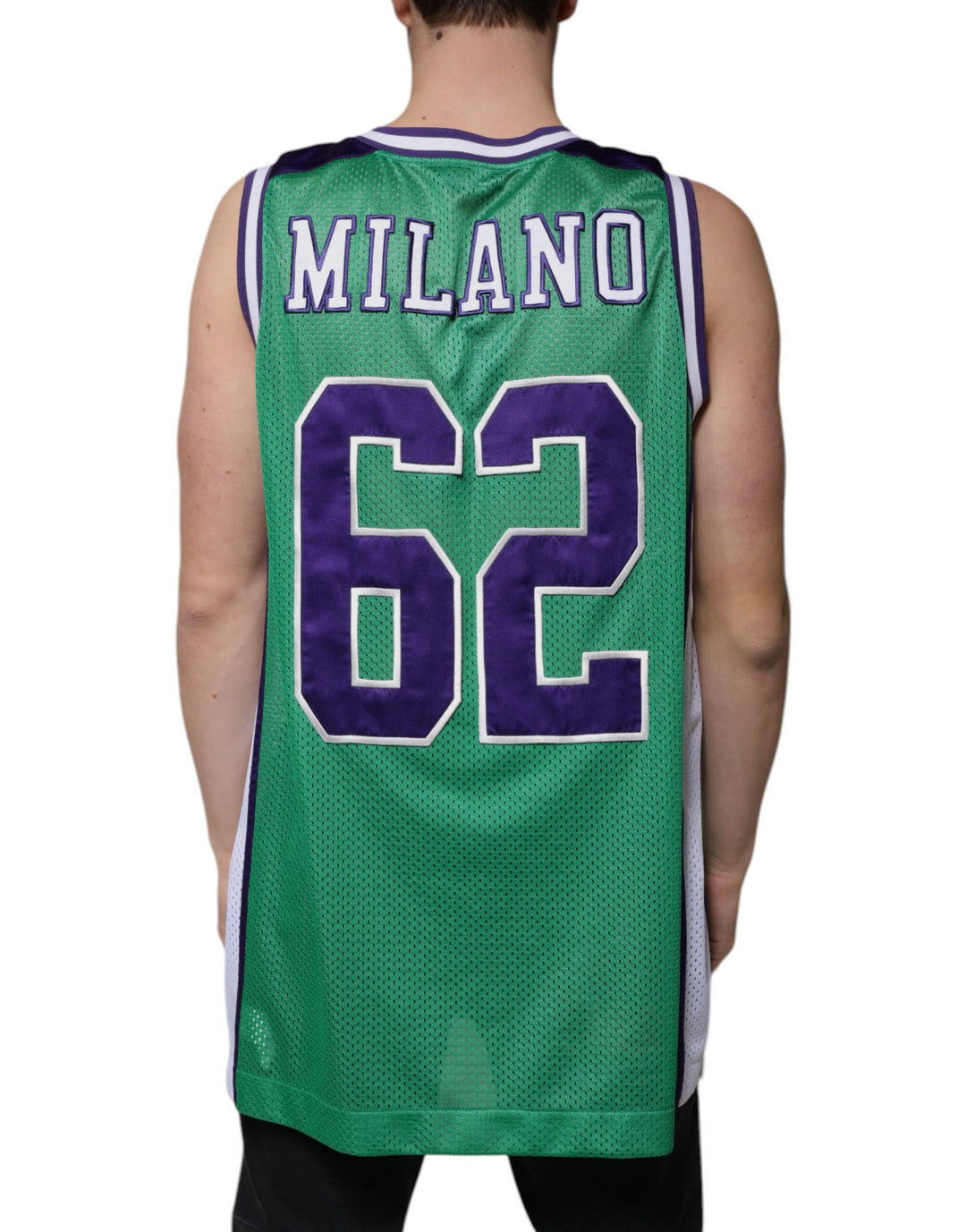Dolce &amp; Gabbana Sample Sale Dolce &amp; Gabbana Green Polyester Jersey Sleeveless T-shirt - | Designer outlet