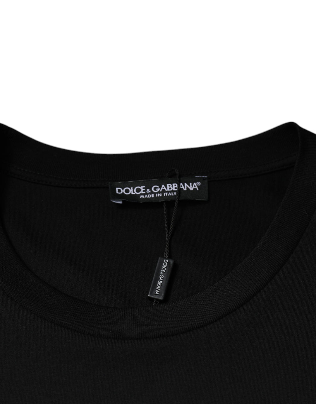 Dolce &amp; Gabbana Sample Sale Dolce &amp; Gabbana Black Cotton Crew Neck Short Sleeves T-shirt - | Designer outlet