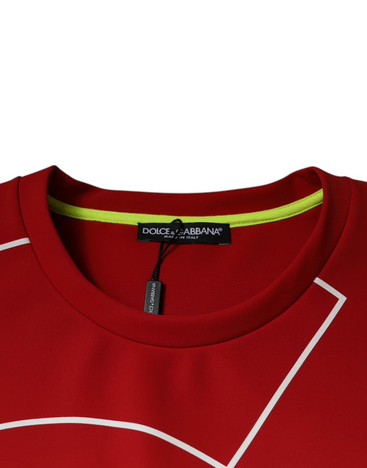 Dolce &amp; Gabbana Multicolor Logo Cotton Men Crew Neck T-shirt by Dolce &amp; Gabbana outlet now on sale